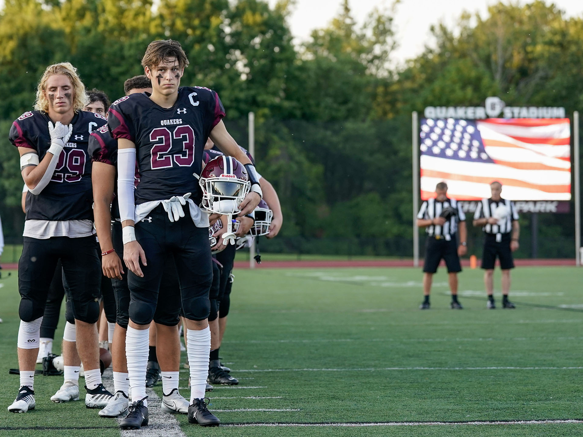 Standing for the National Anthem