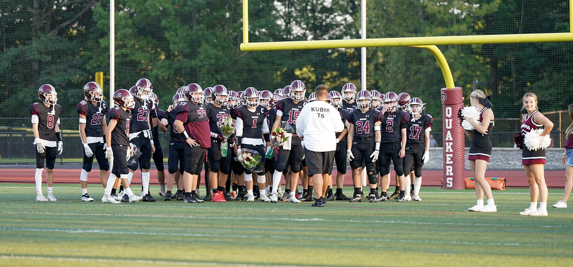 Coach Pregame talk to the team