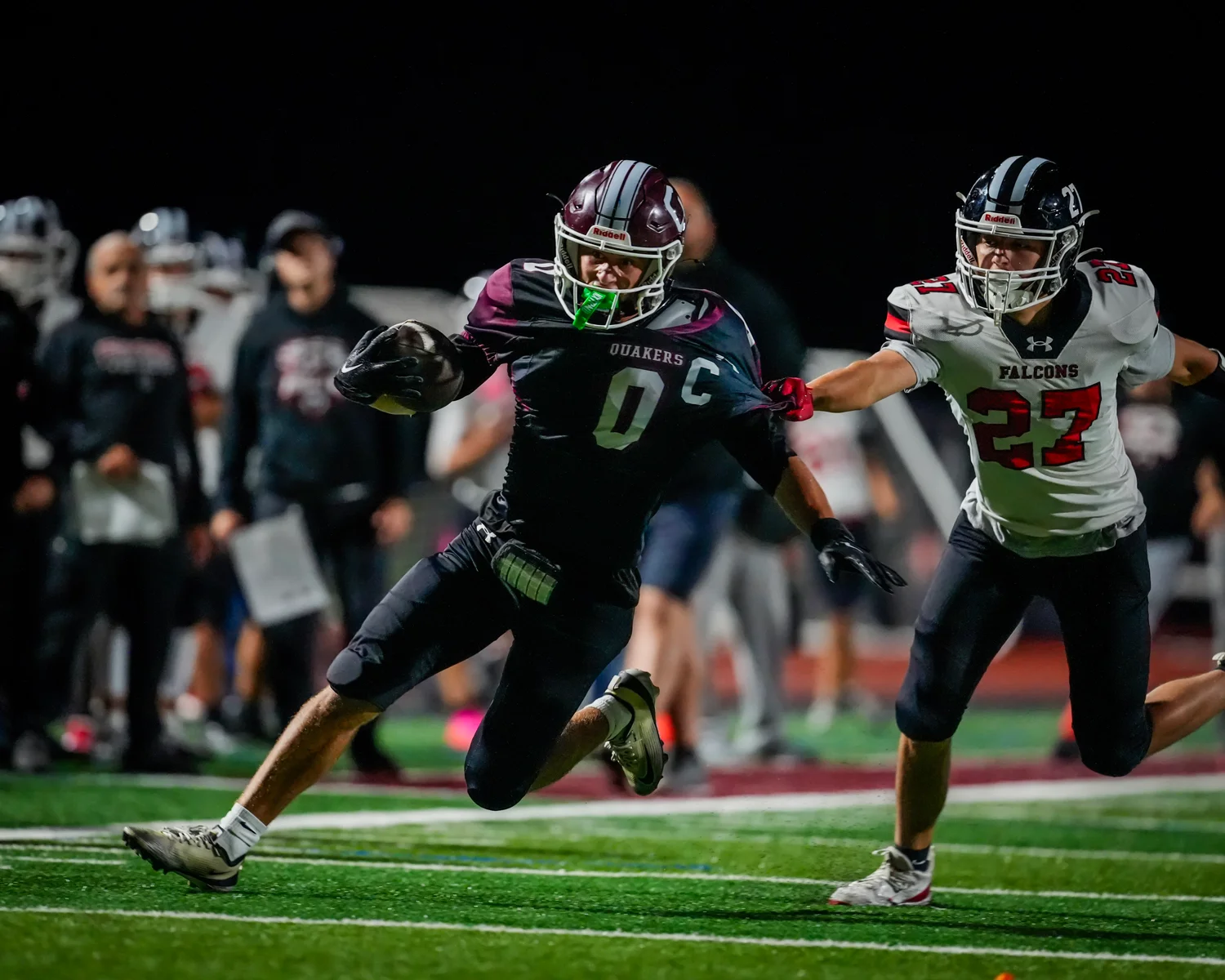 RB Breaking free from the defender